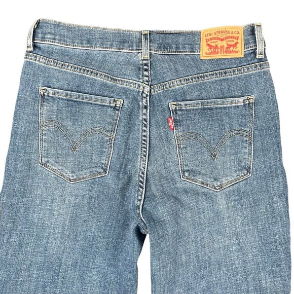 Levi's Jeans Classic Capri Blue High Rise Stretch Denim Pants Women's Size 4 - Picture 16 of 16